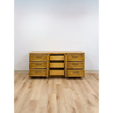 Load image into Gallery viewer, Lea Furniture Faux Bamboo Nine Drawer Dresser Vintage Coastal Bedroom Furniture