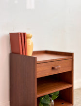 Load image into Gallery viewer, Danish Teak Rolling Side Table
