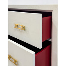 Load image into Gallery viewer, Coastal Mitchell Gold Bob Williams White Dresser, Brass Handles, 8 Drawer