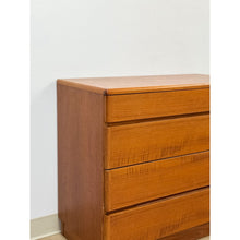 Load image into Gallery viewer, Vintage MCM Danish Modern Teak Four Drawer Chest, Dresser, Bedroom Storage