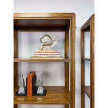 Load image into Gallery viewer, Drexel MCM Transitional Bookcase Pair Solid Wood Vintage Mid-Century Storage