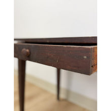 Load image into Gallery viewer, Antique Rustic Distressed Walnut End Table Vintage Accent Side Table