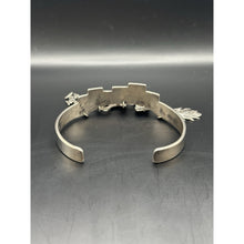 Load image into Gallery viewer, Sterling Silver Bangle, Pueblo dangling Bracelet w/Charms Signed Rudy Willis