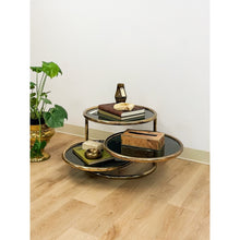 Load image into Gallery viewer, Milo Baughman Style Tubular Chrome Swivel Coffee Table Smokey Glass MCM