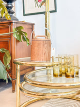 Load image into Gallery viewer, Brass 3 Tier Swivel Coffee Table
