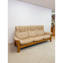 Load image into Gallery viewer, Ekornes Stressless Buckingham 3-Seat Recliner Sofa Vintage MCM 90" Wide
