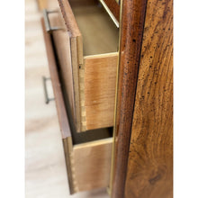 Load image into Gallery viewer, Vintage MCM Bassett Nine Drawer Fluted Dresser Brass Pulls and Trim Mid Century