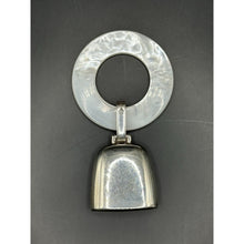 Load image into Gallery viewer, Vintage Sterling Silver And Mother Of Pearl Baby Rattle By Webster