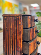 Load image into Gallery viewer, Burnt Bamboo Chest of Drawers