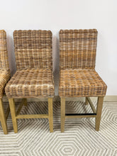 Load image into Gallery viewer, Set of 4 Woven Barstools