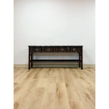 Load image into Gallery viewer, Vintage Console Table Harden Traditional Brass Pulls Hall Entry Table Sofa Table