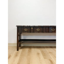 Load image into Gallery viewer, Vintage Console Table Harden Traditional Brass Pulls Hall Entry Table Sofa Table