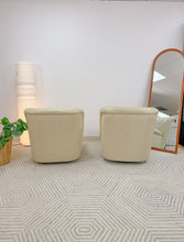 Load image into Gallery viewer, Pair of Postmodern Leather Swivel Gliders