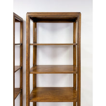 Load image into Gallery viewer, Drexel MCM Transitional Bookcase Pair Solid Wood Vintage Mid-Century Storage