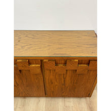 Load image into Gallery viewer, Vintage Buffet Lane Staccato Brutalist MCM Walnut Sideboard Collectible