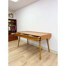 Load image into Gallery viewer, Crate and Barrel MCM Executive Desk Three Drawers Home Office Table