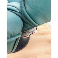 Load image into Gallery viewer, Chairworks Teal Adjustable Recliner Stressless Style Vintage Lounge Chair Retro