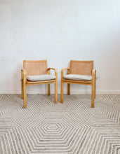Load image into Gallery viewer, Pair of Italian Bentwood Cane Chairs