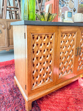 Load image into Gallery viewer, Carved Wood Heritage Credenza
