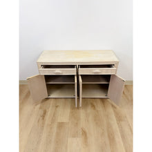 Load image into Gallery viewer, Vintage Coastal Lightwash Blonde Pencil Reed Rattan Sideboard, Buffet, Credenza