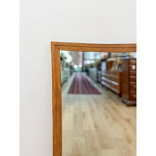 Load image into Gallery viewer, Vintage Mirror Broyhill Sculptra MCM Walnut Wall Vanity Entryway Curved Edges