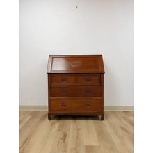 Load image into Gallery viewer, Rare Oriental Rosewood Secretary Writing Desk Fold Out Sheraton Hotel Provenance
