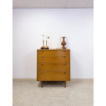 Load image into Gallery viewer, Stanley Blonde Tallboy Dresser Mid-Century Wood Bedroom Storage 36" Wide