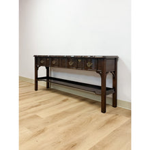 Load image into Gallery viewer, Vintage Console Table Harden Traditional Brass Pulls Hall Entry Table Sofa Table