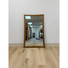 Load image into Gallery viewer, Vintage Mirror Broyhill Sculptra MCM Walnut Wall Vanity Entryway Curved Edges