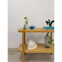 Load image into Gallery viewer, Modern Two-Tier Natural Wood Console Table Entryway Sofa Table 36"