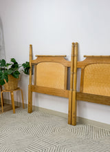 Load image into Gallery viewer, Pair of Faux Bamboo Twin Headboards