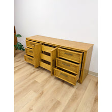 Load image into Gallery viewer, Lea Furniture Faux Bamboo Nine Drawer Dresser Vintage Coastal Bedroom Furniture