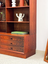 Load image into Gallery viewer, Danish Mid Century Modern Rosewood Shelf unit