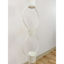 Load image into Gallery viewer, Vintage MCM 3-Tier White Plant Stand Retro Mid-Century Modern Display
