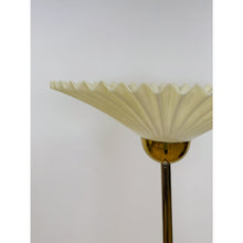 Load image into Gallery viewer, Vintage Brass Torchiere Floor Lamp MCM Hollywood Regency Style