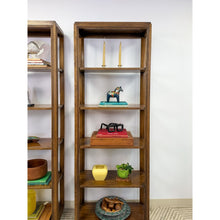 Load image into Gallery viewer, Drexel MCM Transitional Bookcase Pair Solid Wood Vintage Mid-Century Storage