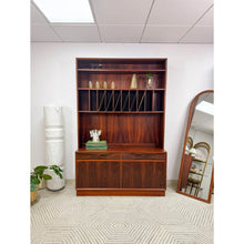 Load image into Gallery viewer, Vintage Danish Rosewood Wall Unit Shelf MCM Storage Display Cabinet Denmark