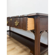 Load image into Gallery viewer, Vintage Console Table Harden Traditional Brass Pulls Hall Entry Table Sofa Table