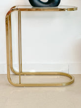 Load image into Gallery viewer, Brass Arched Postmodern End Table
