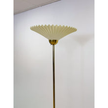 Load image into Gallery viewer, Vintage Brass Torchiere Floor Lamp MCM Hollywood Regency Style