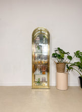 Load image into Gallery viewer, Arched Brass Curio Cabinet
