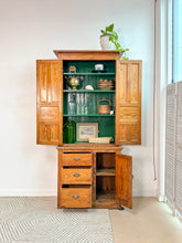 Load image into Gallery viewer, Antique Pine 2 Piece Cabinet