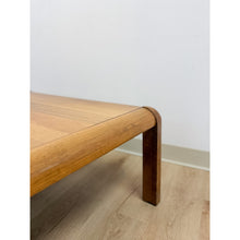 Load image into Gallery viewer, Vintage Lane Altavista Walnut Coffee Table MCM Square Blonde Wood Round Edges