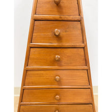 Load image into Gallery viewer, Rare MCM Teak Pyramid Apothecary Cabinet Vintage Danish Modern Traigular Storage