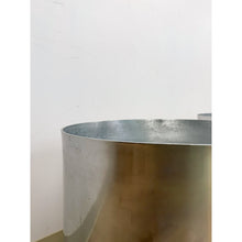 Load image into Gallery viewer, Vintage Round Chrome Oversized Planter Pair MCM Mid-Century Modern Chic