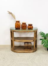 Load image into Gallery viewer, Arched Rattan Entry Table