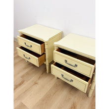Load image into Gallery viewer, Vintage Henry Link Bali Hai Coastal Hollywood Regency Cream Nightstands