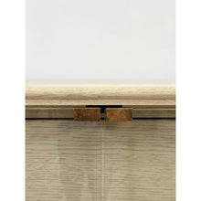 Load image into Gallery viewer, Modern American Drew Corsica Painted Gray Console Credenza Glass Doors Coastal