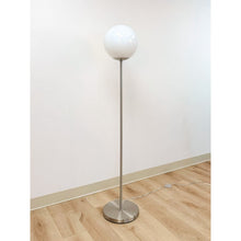 Load image into Gallery viewer, Chrome Lollipop Table Lamp Vintage MCM White Tinted Top Space Age Lighting