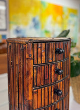 Load image into Gallery viewer, Burnt Bamboo Chest of Drawers